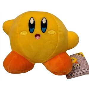 Kirby Superstar Plush Toy Yellow 5.5” Preowned
